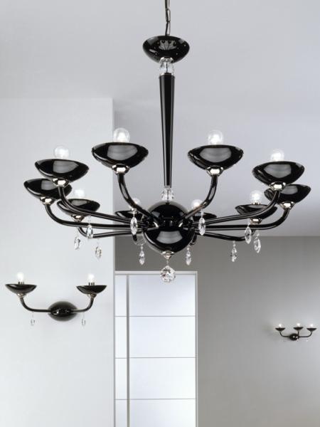 ЛЮСТРА BEBY ITALY BLACK TUBE DL33B03