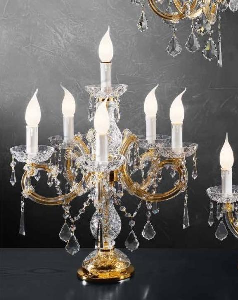 ЛАМПА НАСТОЛЬНАЯ BEBY ITALY NOVECENTO 765/5+1L