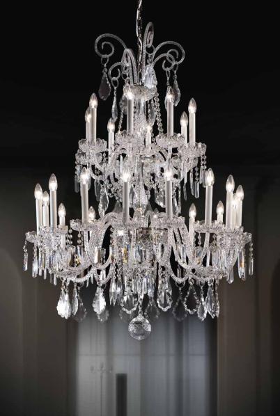 ЛЮСТРА BEBY ITALY CRYSTAL 7400/16+8