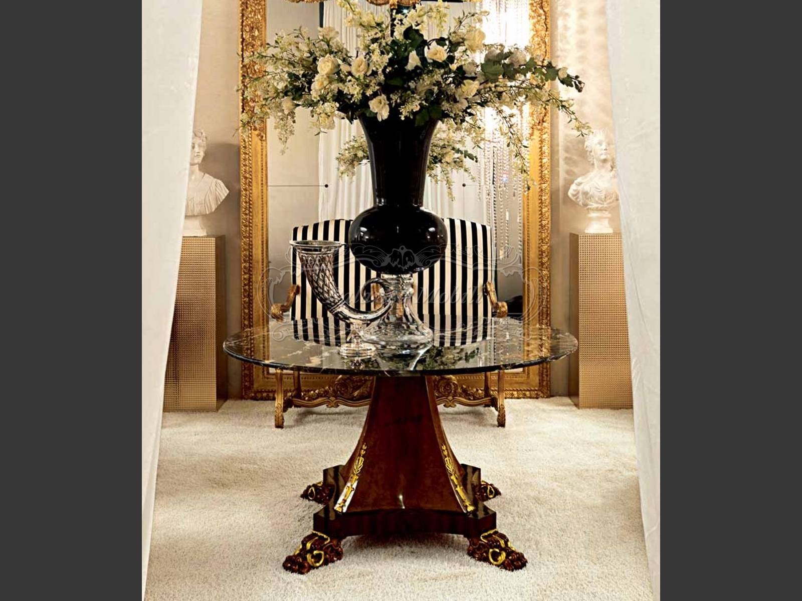 Стол журнальный ZANABONI W 005/ROUND TABLE MARBLE TOP